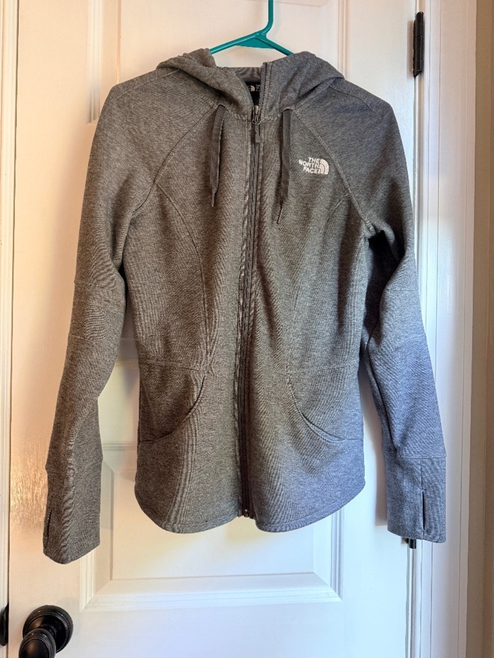 The North Face Women's Gray Zipped Jacket, Size M